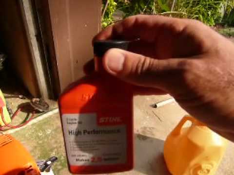 stihl weed eater fuel mixture